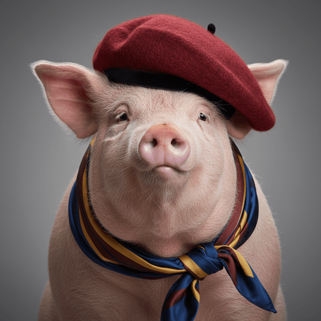 Fat pink pig avatar
